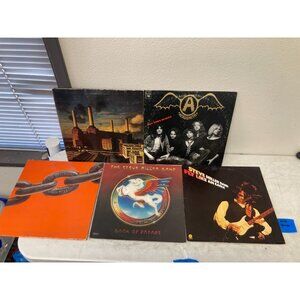 Lot Of 5 Vinyl Records - Steve Miller Band, Aerosmith, Pink Floyd Vinyl Record